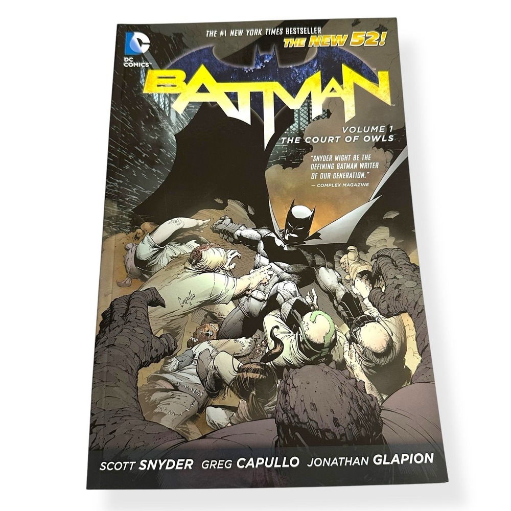 Batman Vol. 1 The Court of Owls The New 52 DC Comics 2012 Paperback Scott Snyder